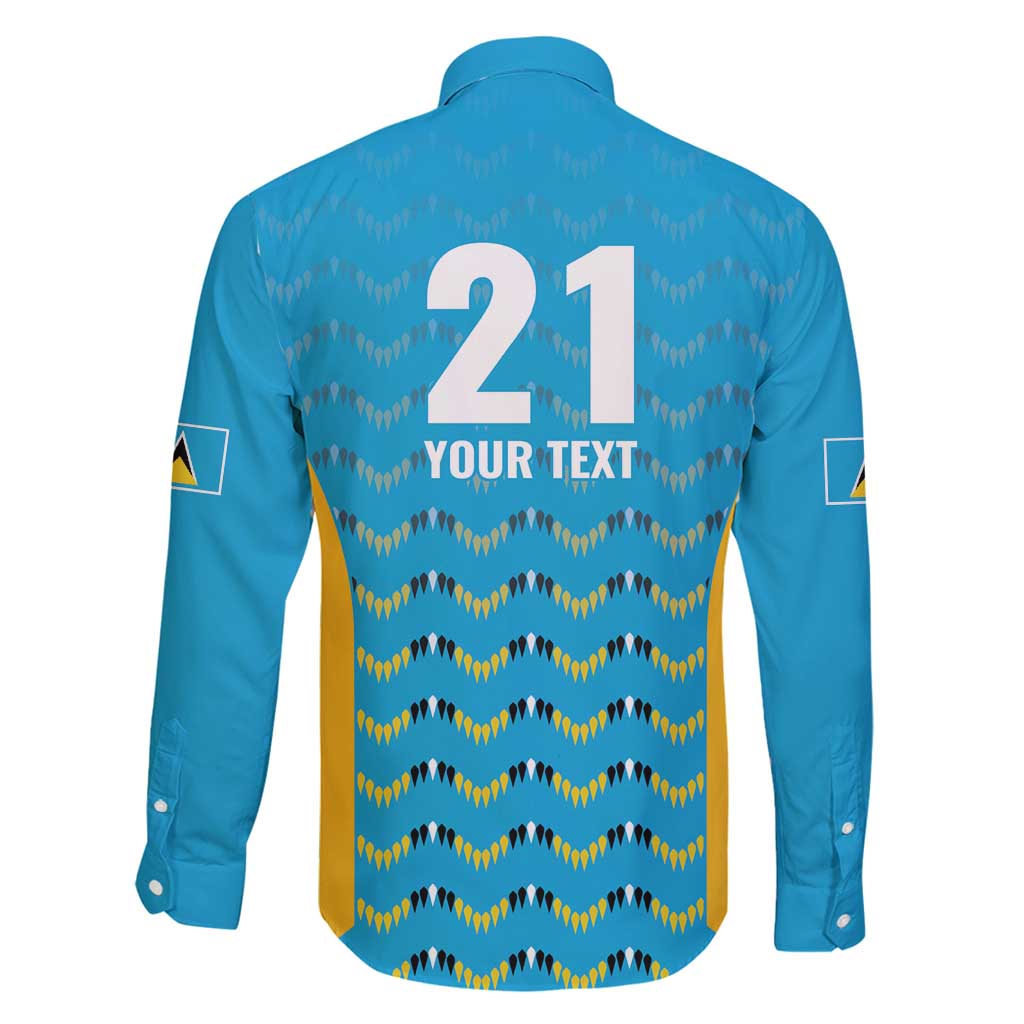 Custom Caribbean Cricket Saint Lucia Family Matching Puletasi and Hawaiian Shirt Glory is Ours Kings Rule 2025 - Wonder Print Shop