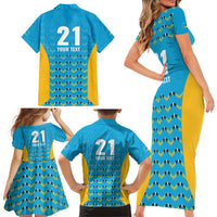 Custom Caribbean Cricket Saint Lucia Family Matching Short Sleeve Bodycon Dress and Hawaiian Shirt Glory is Ours Kings Rule 2025 - Wonder Print Shop