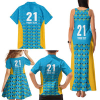 Custom Caribbean Cricket Saint Lucia Family Matching Tank Maxi Dress and Hawaiian Shirt Glory is Ours Kings Rule 2025 - Wonder Print Shop
