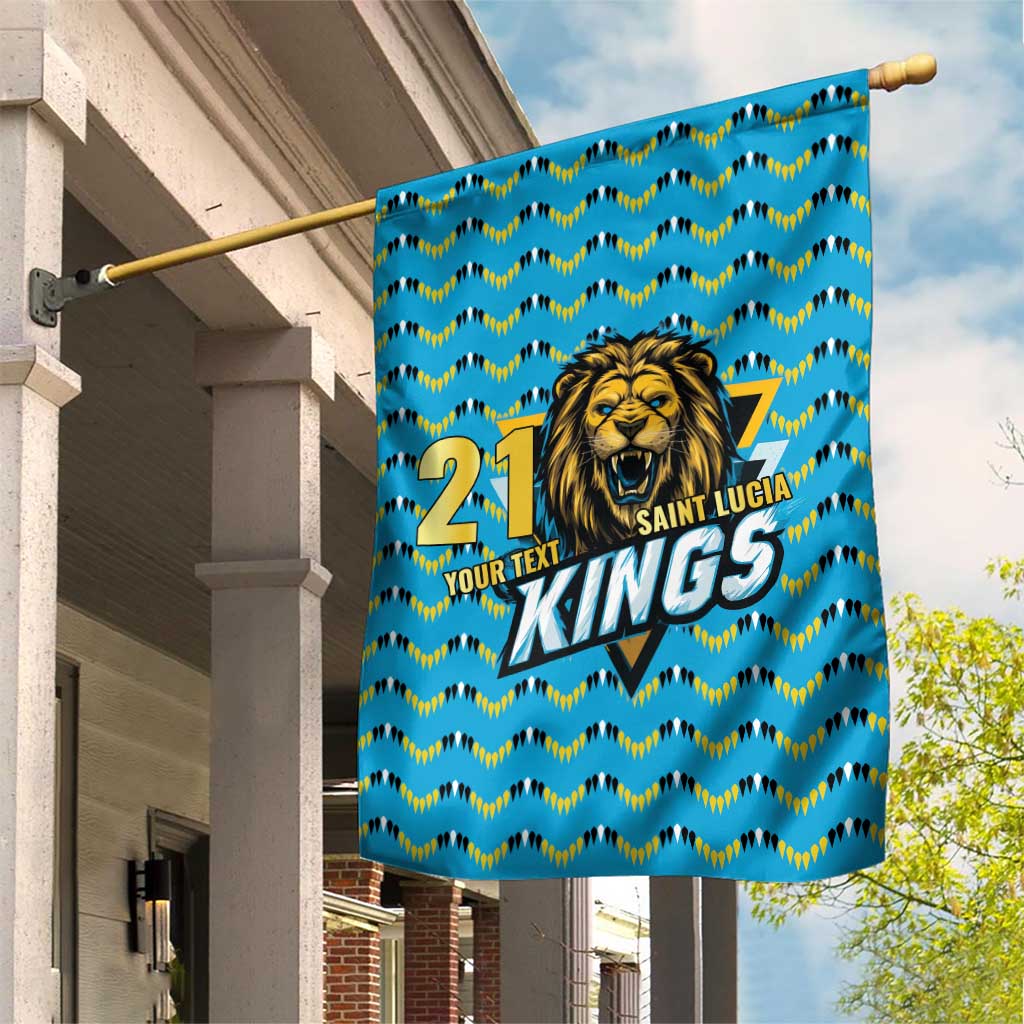 Custom Caribbean Cricket Saint Lucia Garden Flag Glory is Ours Kings Rule 2025 - Wonder Print Shop