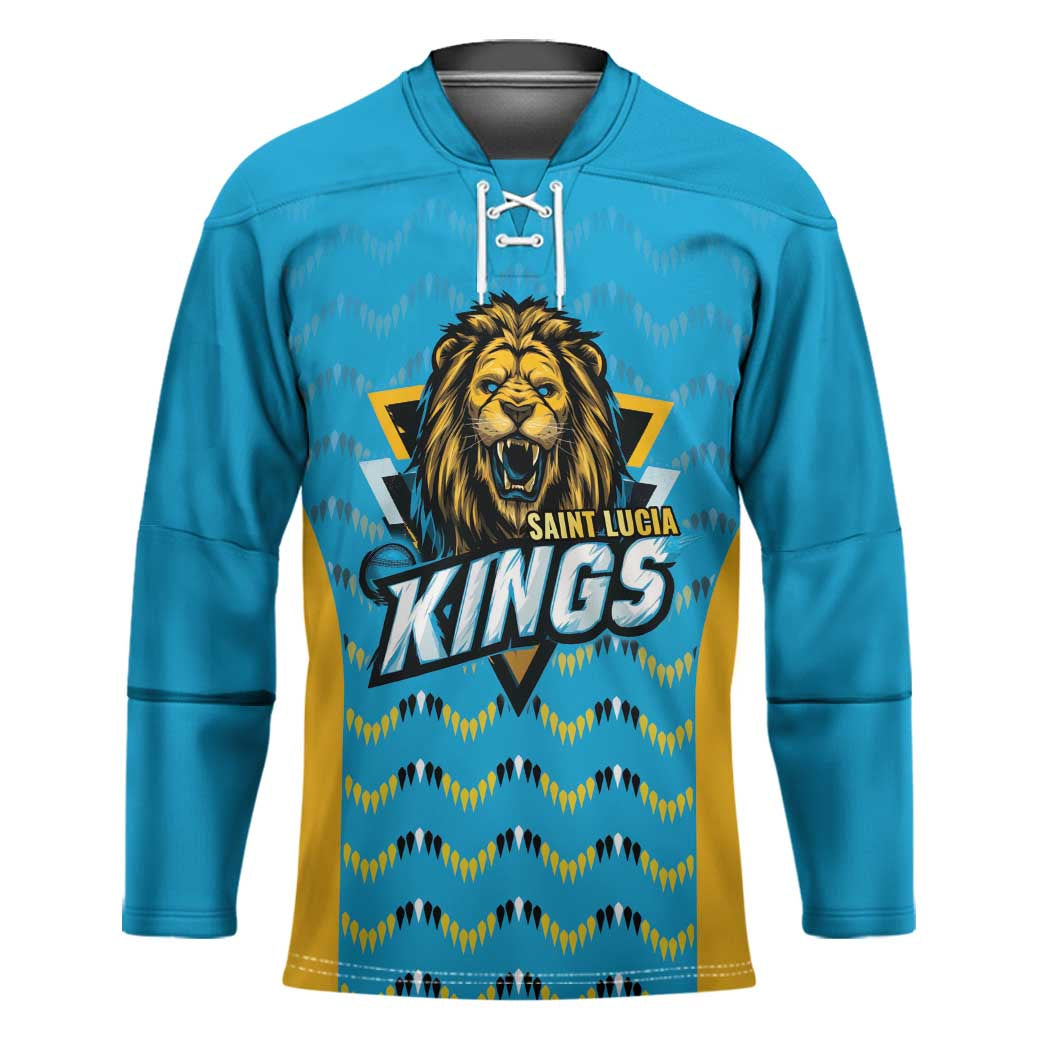Custom Caribbean Cricket Saint Lucia Hockey Jersey Glory is Ours Kings Rule 2025 - Wonder Print Shop