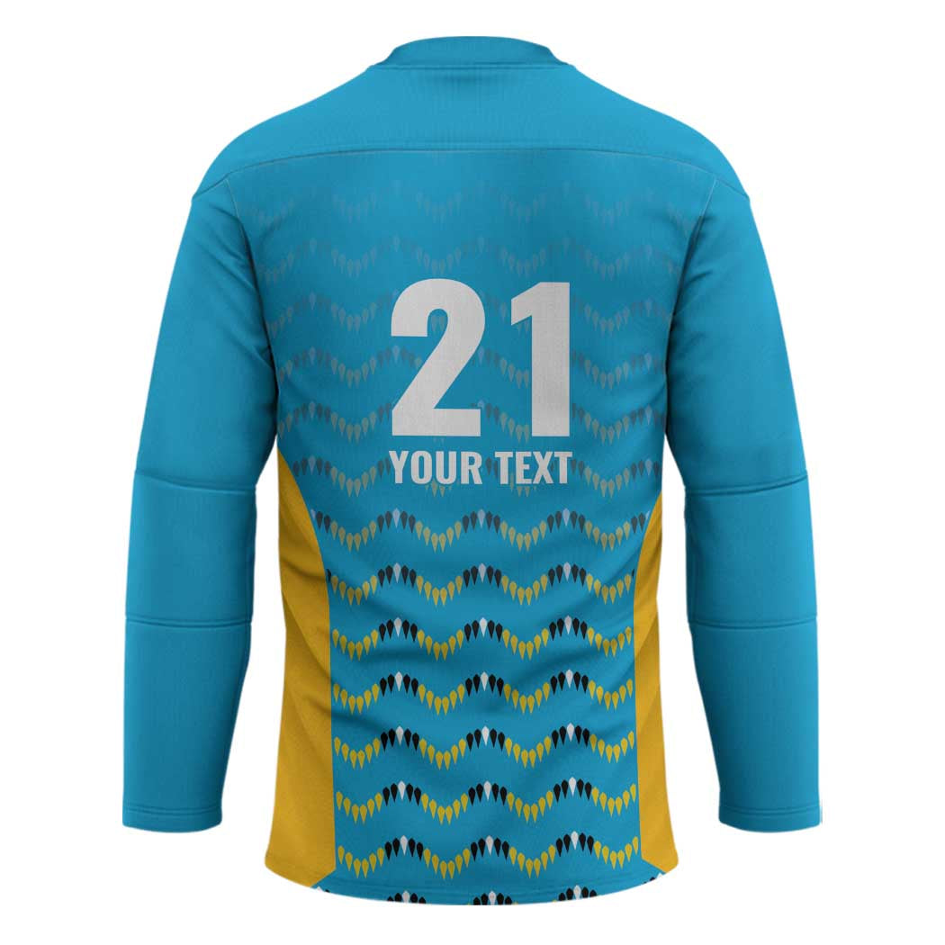 Custom Caribbean Cricket Saint Lucia Hockey Jersey Glory is Ours Kings Rule 2025 - Wonder Print Shop
