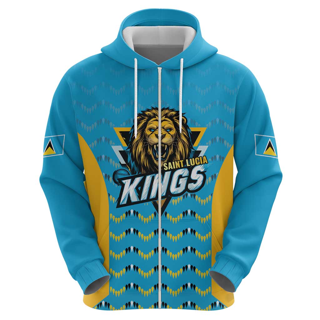 Custom Caribbean Cricket Saint Lucia Hoodie Glory is Ours Kings Rule 2025 - Wonder Print Shop