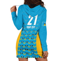 Custom Caribbean Cricket Saint Lucia Hoodie Dress Glory is Ours Kings Rule 2025 - Wonder Print Shop