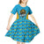 Custom Caribbean Cricket Saint Lucia Kid Short Sleeve Dress Glory is Ours Kings Rule 2025 - Wonder Print Shop