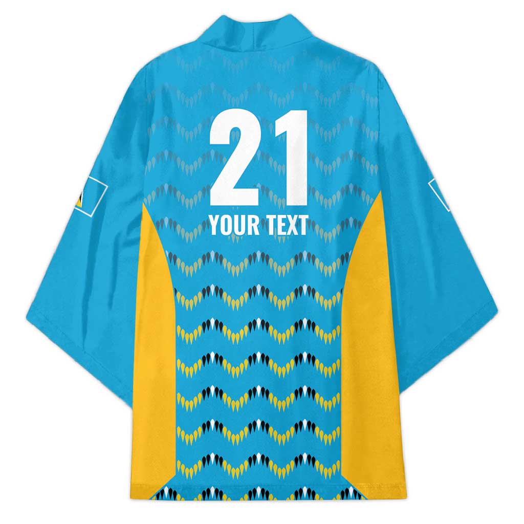 Custom Caribbean Cricket Saint Lucia Kimono Glory is Ours Kings Rule 2025 - Wonder Print Shop