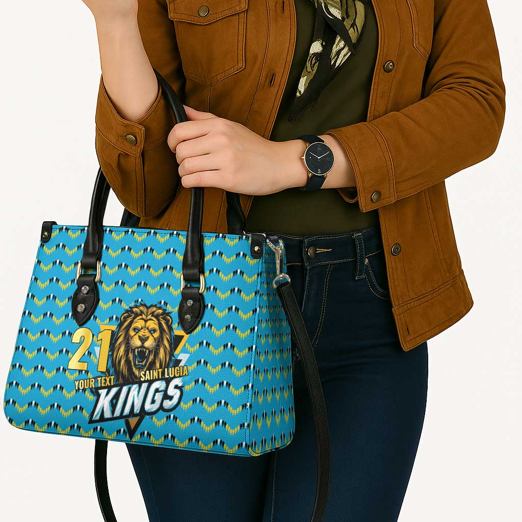 Custom Caribbean Cricket Saint Lucia Leather Bag Glory is Ours Kings Rule 2025 - Wonder Print Shop