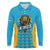 Custom Caribbean Cricket Saint Lucia Long Sleeve Polo Shirt Glory is Ours Kings Rule 2025 - Wonder Print Shop
