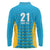 Custom Caribbean Cricket Saint Lucia Long Sleeve Polo Shirt Glory is Ours Kings Rule 2025 - Wonder Print Shop
