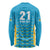 Custom Caribbean Cricket Saint Lucia Long Sleeve Shirt Glory is Ours Kings Rule 2025 - Wonder Print Shop