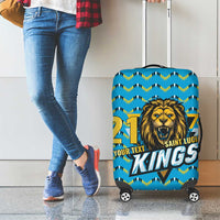 Custom Caribbean Cricket Saint Lucia Luggage Cover Glory is Ours Kings Rule 2025 - Wonder Print Shop