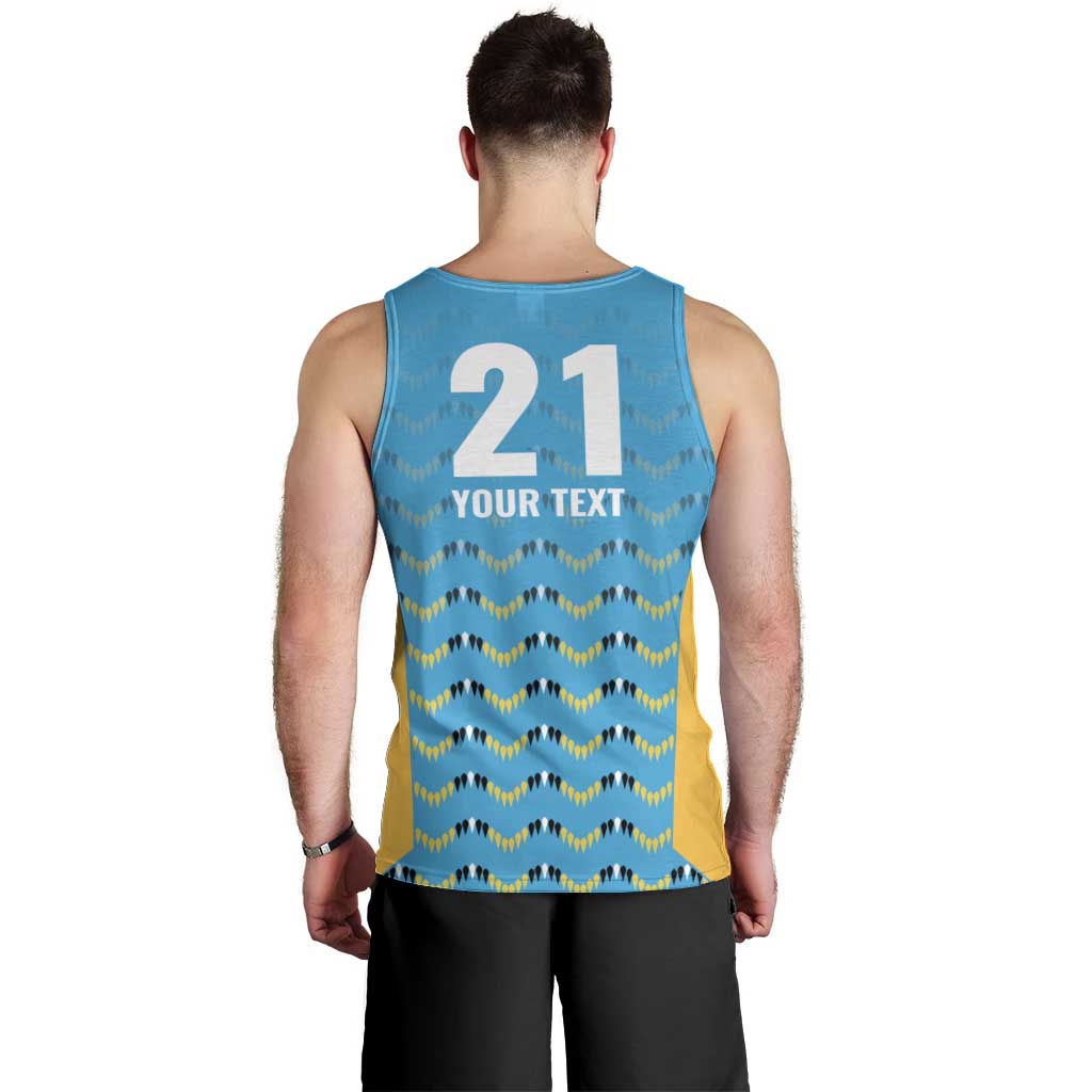 Custom Caribbean Cricket Saint Lucia Men Tank Top Glory is Ours Kings Rule 2025 - Wonder Print Shop