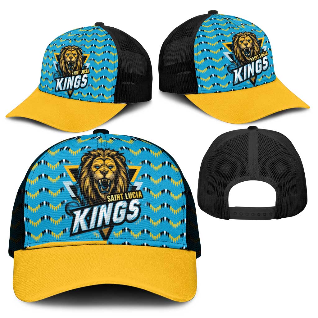Caribbean Cricket Saint Lucia Mesh Trucker Cap Glory is Ours Kings Rule 2025 - Wonder Print Shop