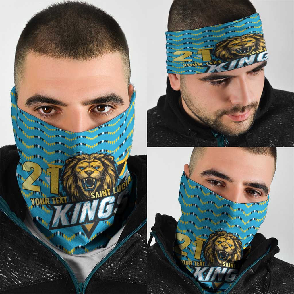 Custom Caribbean Cricket Saint Lucia Neck Gaiter Glory is Ours Kings Rule 2025 - Wonder Print Shop