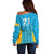 Custom Caribbean Cricket Saint Lucia Off Shoulder Sweater Glory is Ours Kings Rule 2025 - Wonder Print Shop