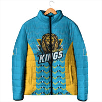 Custom Caribbean Cricket Saint Lucia Padded Jacket Glory is Ours Kings Rule 2025 - Wonder Print Shop