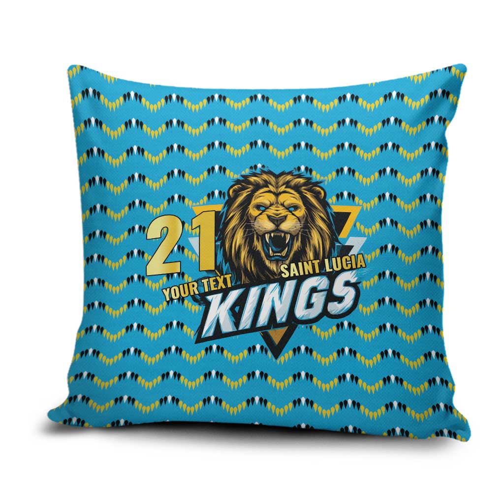 Custom Caribbean Cricket Saint Lucia Pillow Cover Glory is Ours Kings Rule 2025 - Wonder Print Shop