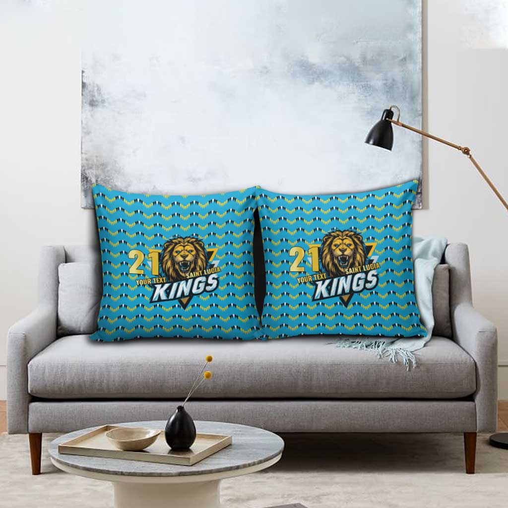Custom Caribbean Cricket Saint Lucia Pillow Cover Glory is Ours Kings Rule 2025 - Wonder Print Shop
