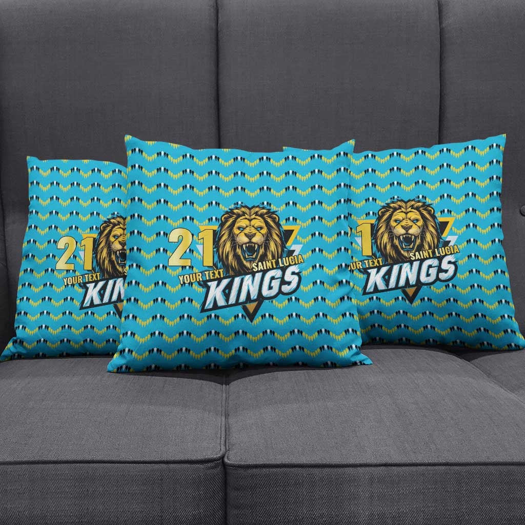 Custom Caribbean Cricket Saint Lucia Pillow Cover Glory is Ours Kings Rule 2025 - Wonder Print Shop