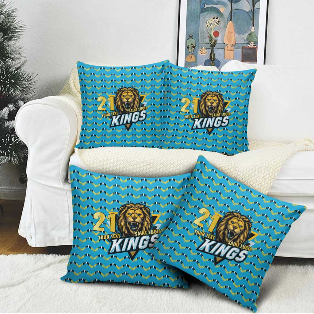 Custom Caribbean Cricket Saint Lucia Pillow Cover Glory is Ours Kings Rule 2025 - Wonder Print Shop