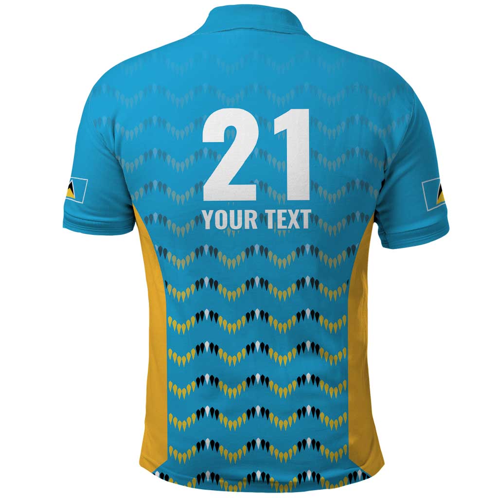 Custom Caribbean Cricket Saint Lucia Polo Shirt Glory is Ours Kings Rule 2025 - Wonder Print Shop