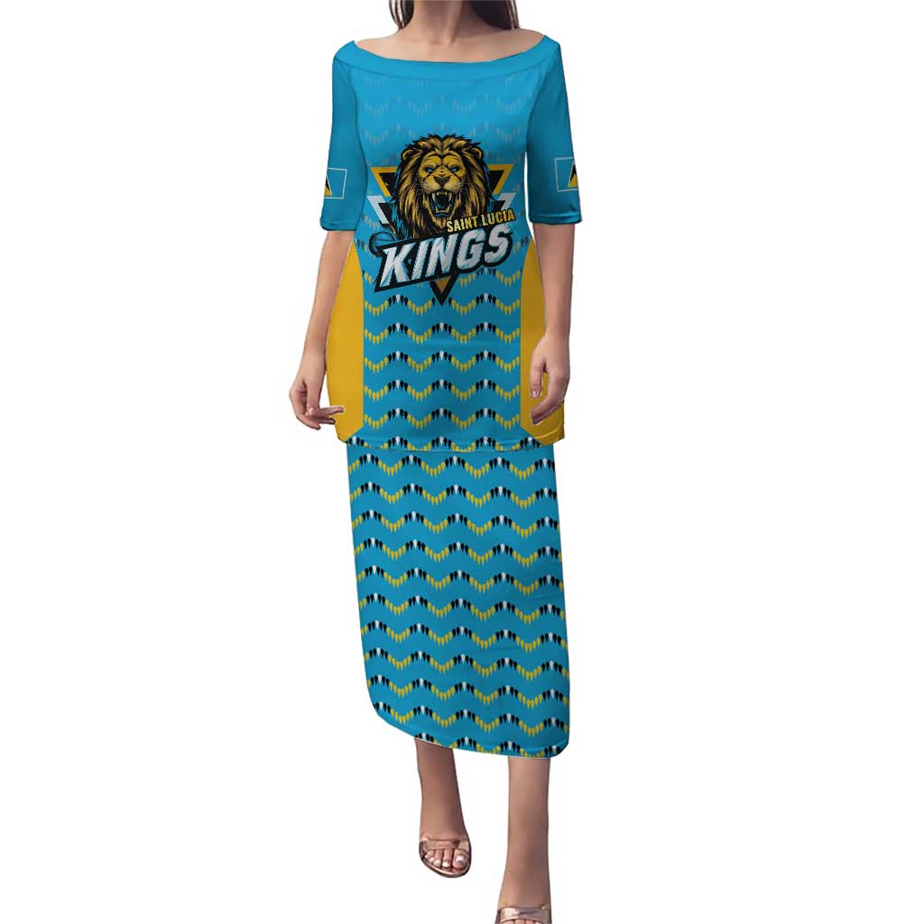 Custom Caribbean Cricket Saint Lucia Puletasi Glory is Ours Kings Rule 2025 - Wonder Print Shop