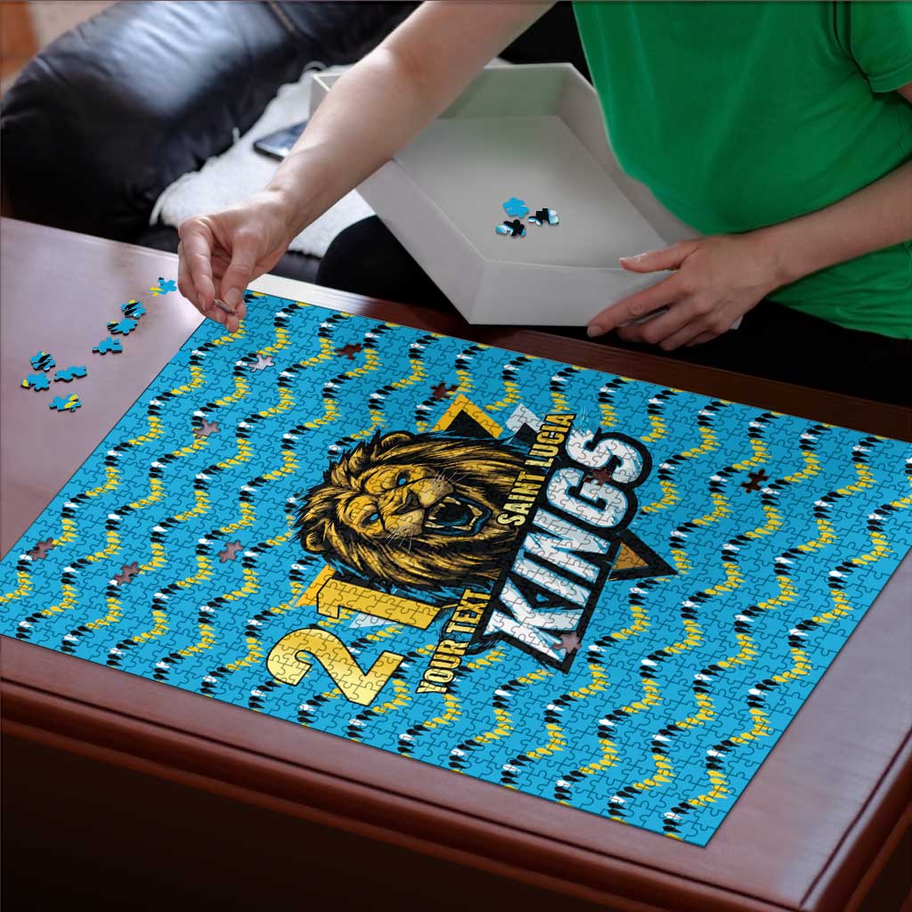 Custom Caribbean Cricket Saint Lucia Puzzle Glory is Ours Kings Rule 2025 - Wonder Print Shop