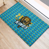 Custom Caribbean Cricket Saint Lucia Rubber Doormat Glory is Ours Kings Rule 2025 - Wonder Print Shop