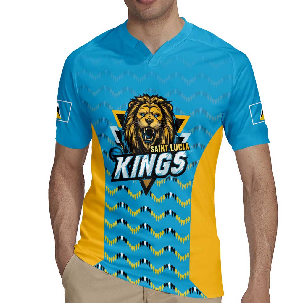 Custom Caribbean Cricket Saint Lucia Rugby Jersey Glory is Ours Kings Rule 2025 - Wonder Print Shop