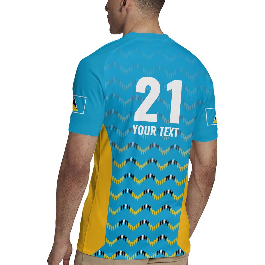 Custom Caribbean Cricket Saint Lucia Rugby Jersey Glory is Ours Kings Rule 2025 - Wonder Print Shop