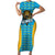 Custom Caribbean Cricket Saint Lucia Short Sleeve Bodycon Dress Glory is Ours Kings Rule 2025 - Wonder Print Shop