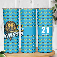 Custom Caribbean Cricket Saint Lucia Skinny Tumbler Glory is Ours Kings Rule 2025 - Wonder Print Shop