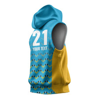 Custom Caribbean Cricket Saint Lucia Sleeveless Hoodie Glory is Ours Kings Rule 2025 - Wonder Print Shop