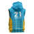 Custom Caribbean Cricket Saint Lucia Sleeveless Zip Hoodie Glory is Ours Kings Rule 2025 - Wonder Print Shop