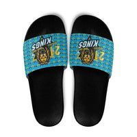 Custom Caribbean Cricket Saint Lucia Slide Sandals Glory is Ours Kings Rule 2025 - Wonder Print Shop