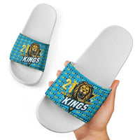 Custom Caribbean Cricket Saint Lucia Slide Sandals Glory is Ours Kings Rule 2025 - Wonder Print Shop