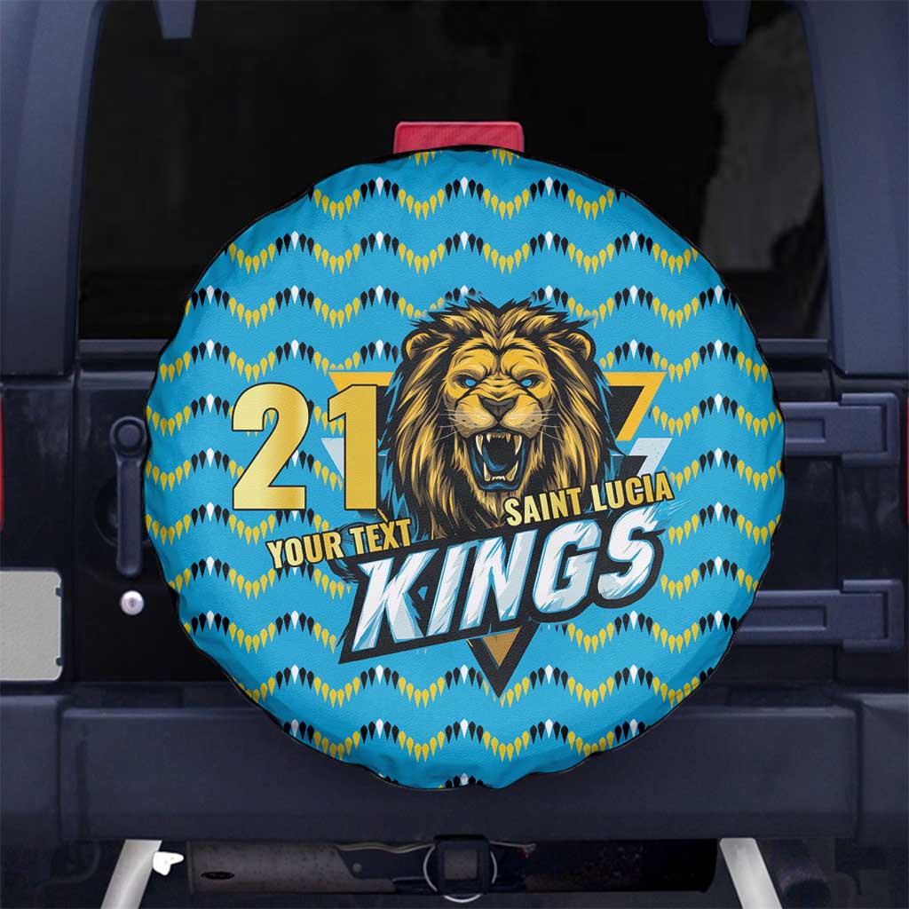 Custom Caribbean Cricket Saint Lucia Spare Tire Cover Glory is Ours Kings Rule 2025 - Wonder Print Shop