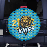 Custom Caribbean Cricket Saint Lucia Spare Tire Cover Glory is Ours Kings Rule 2025 - Wonder Print Shop
