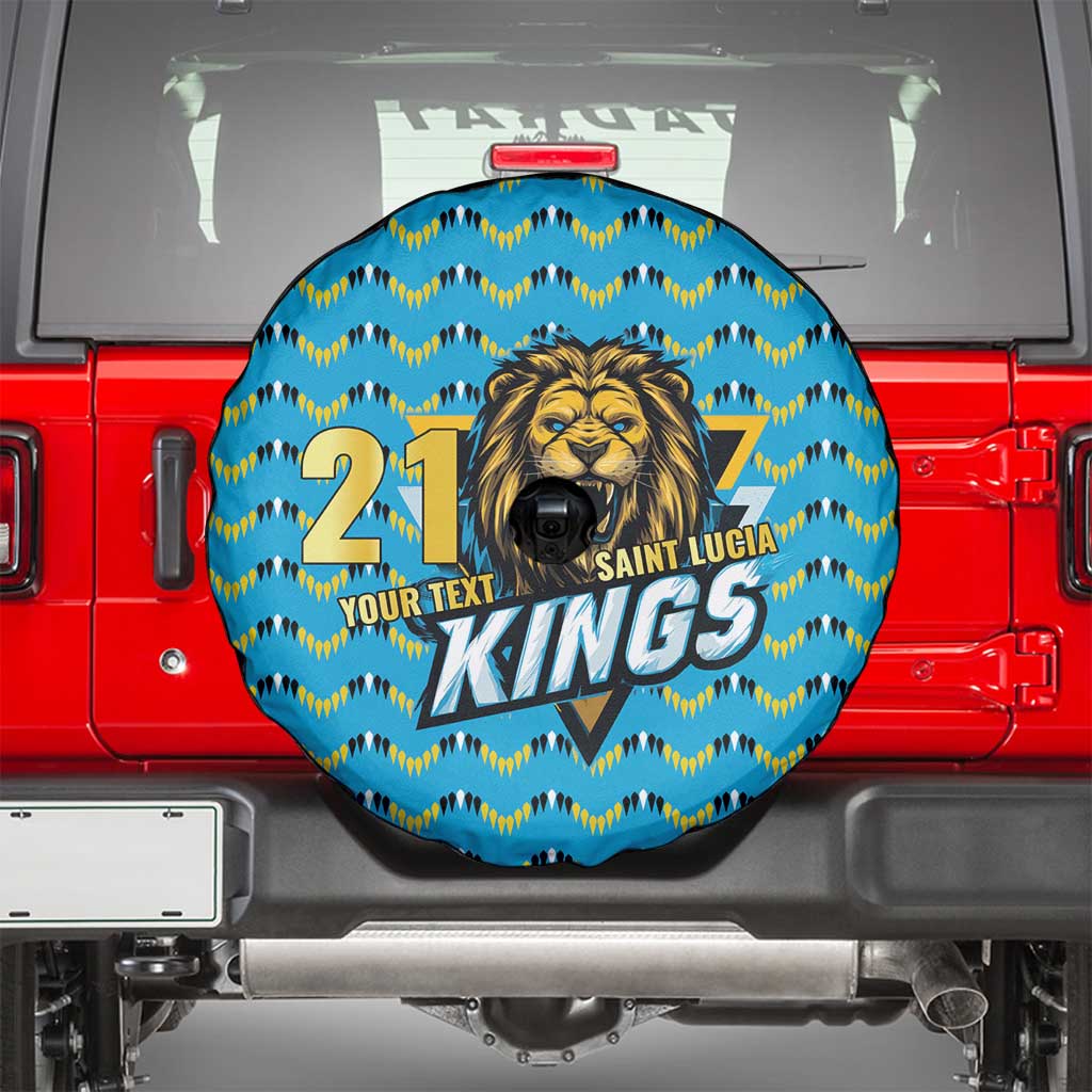 Custom Caribbean Cricket Saint Lucia Spare Tire Cover Glory is Ours Kings Rule 2025 - Wonder Print Shop