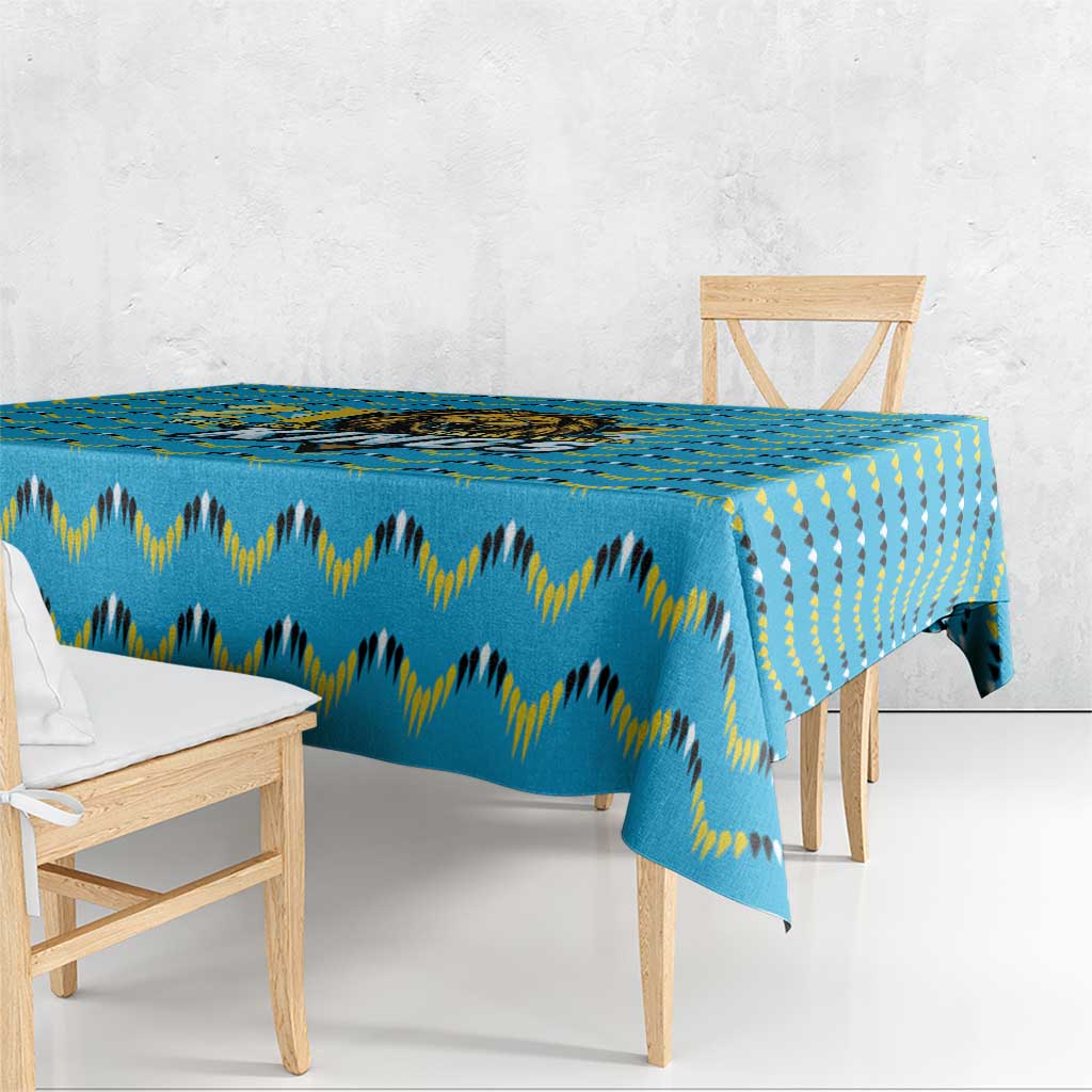 Custom Caribbean Cricket Saint Lucia Tablecloth Glory is Ours Kings Rule 2025 - Wonder Print Shop