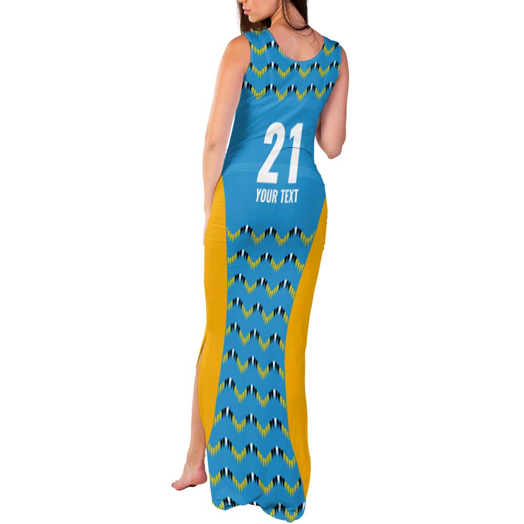 Custom Caribbean Cricket Saint Lucia Tank Maxi Dress Glory is Ours Kings Rule 2025 - Wonder Print Shop