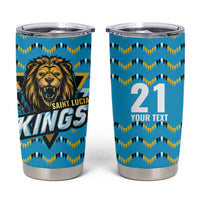 Custom Caribbean Cricket Saint Lucia Tumbler Cup Glory is Ours Kings Rule 2025 - Wonder Print Shop