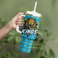 Custom Caribbean Cricket Saint Lucia Tumbler With Handle Glory is Ours Kings Rule 2025 - Wonder Print Shop