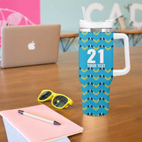 Custom Caribbean Cricket Saint Lucia Tumbler With Handle Glory is Ours Kings Rule 2025 - Wonder Print Shop