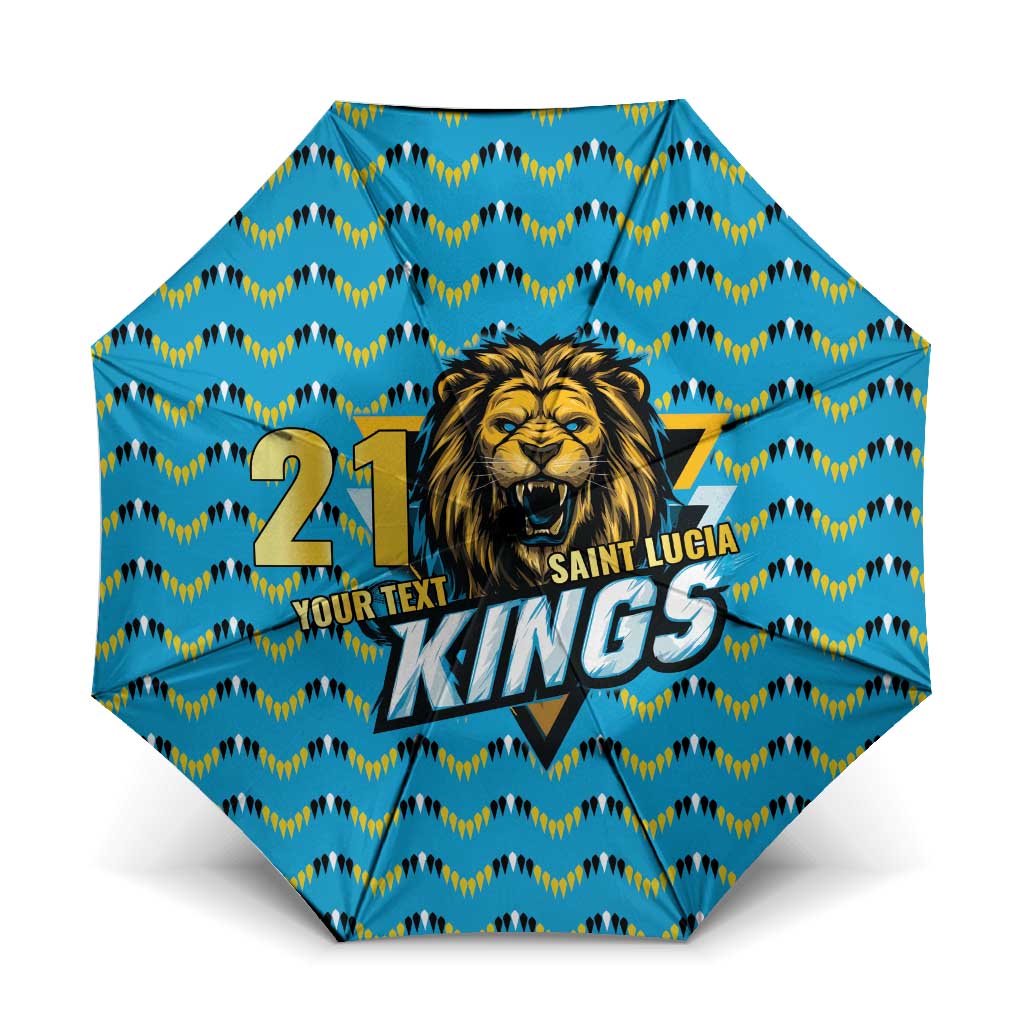 Custom Caribbean Cricket Saint Lucia Umbrella Glory is Ours Kings Rule 2025 - Wonder Print Shop