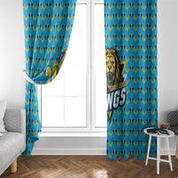 Custom Caribbean Cricket Saint Lucia Window Curtain Glory is Ours Kings Rule 2025 - Wonder Print Shop