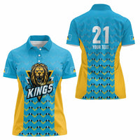 Custom Caribbean Cricket Saint Lucia Women Polo Shirt Glory is Ours Kings Rule 2025 - Wonder Print Shop