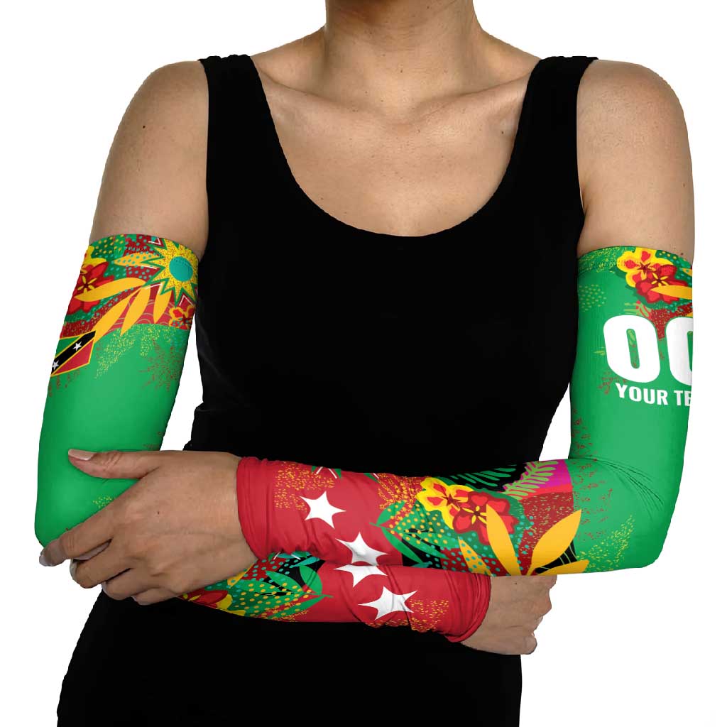 Custom Caribbean Cricket St Kitts and Nevis Arm Sleeves Patriots Reign 2025 - Wonder Print Shop