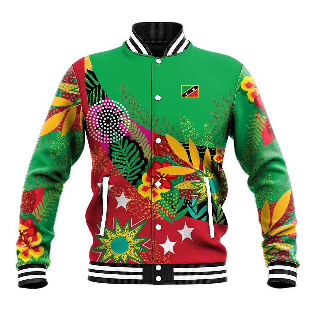Custom Caribbean Cricket St Kitts and Nevis Baseball Jacket Patriots Reign 2025 - Wonder Print Shop