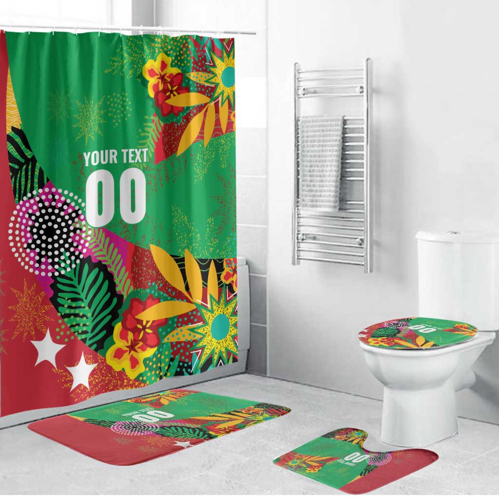 Custom Caribbean Cricket St Kitts and Nevis Bathroom Set Patriots Reign 2025 - Wonder Print Shop